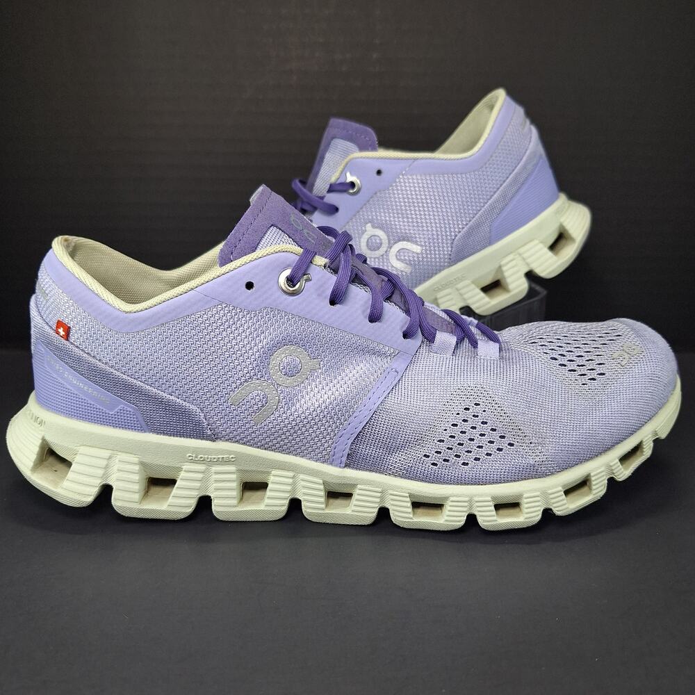 On Cloud X Womens Size 9.5 Purple Lavender Ice 40.99697 Running Shoes Sneakers